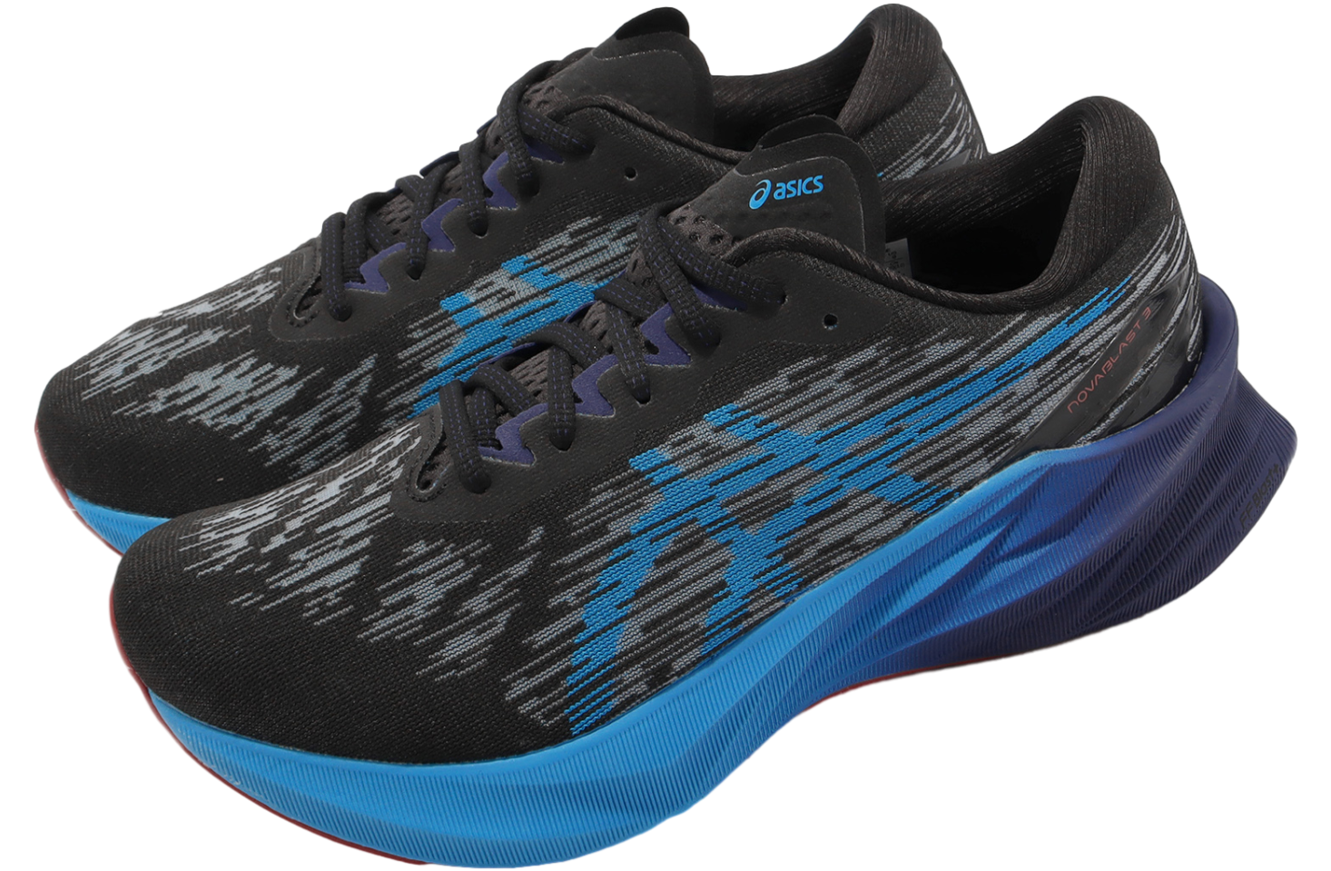Asics Novablast 3 2E Wide Black / Island Blue