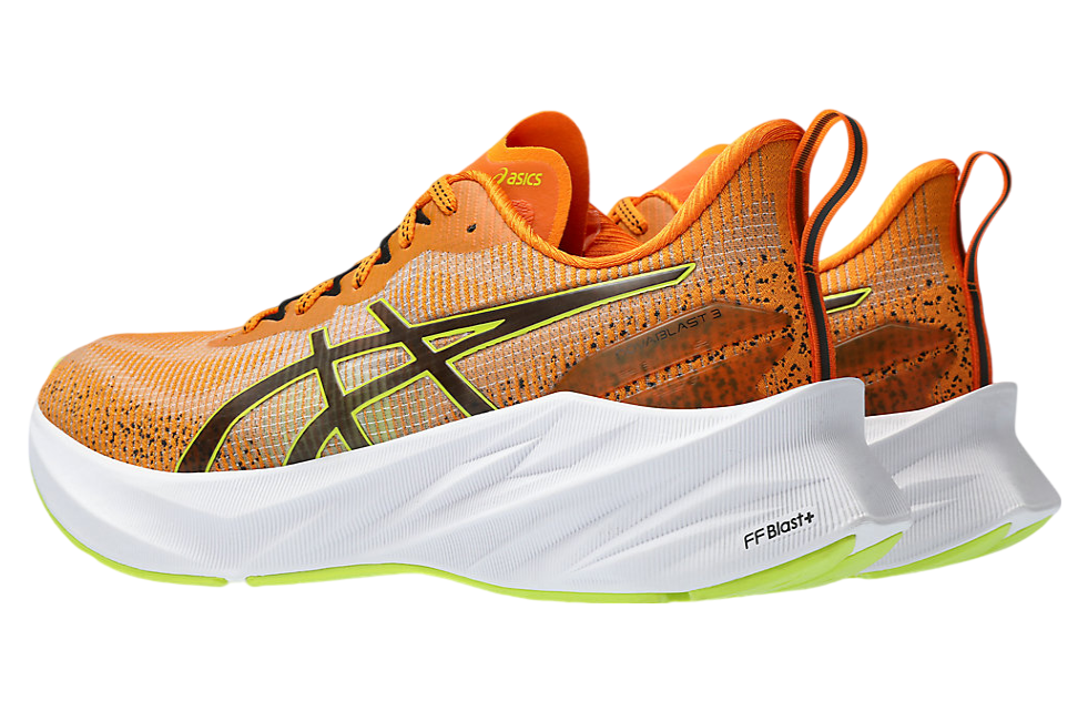 Asics Novablast 3 LE Bright Orange / Neon Lime