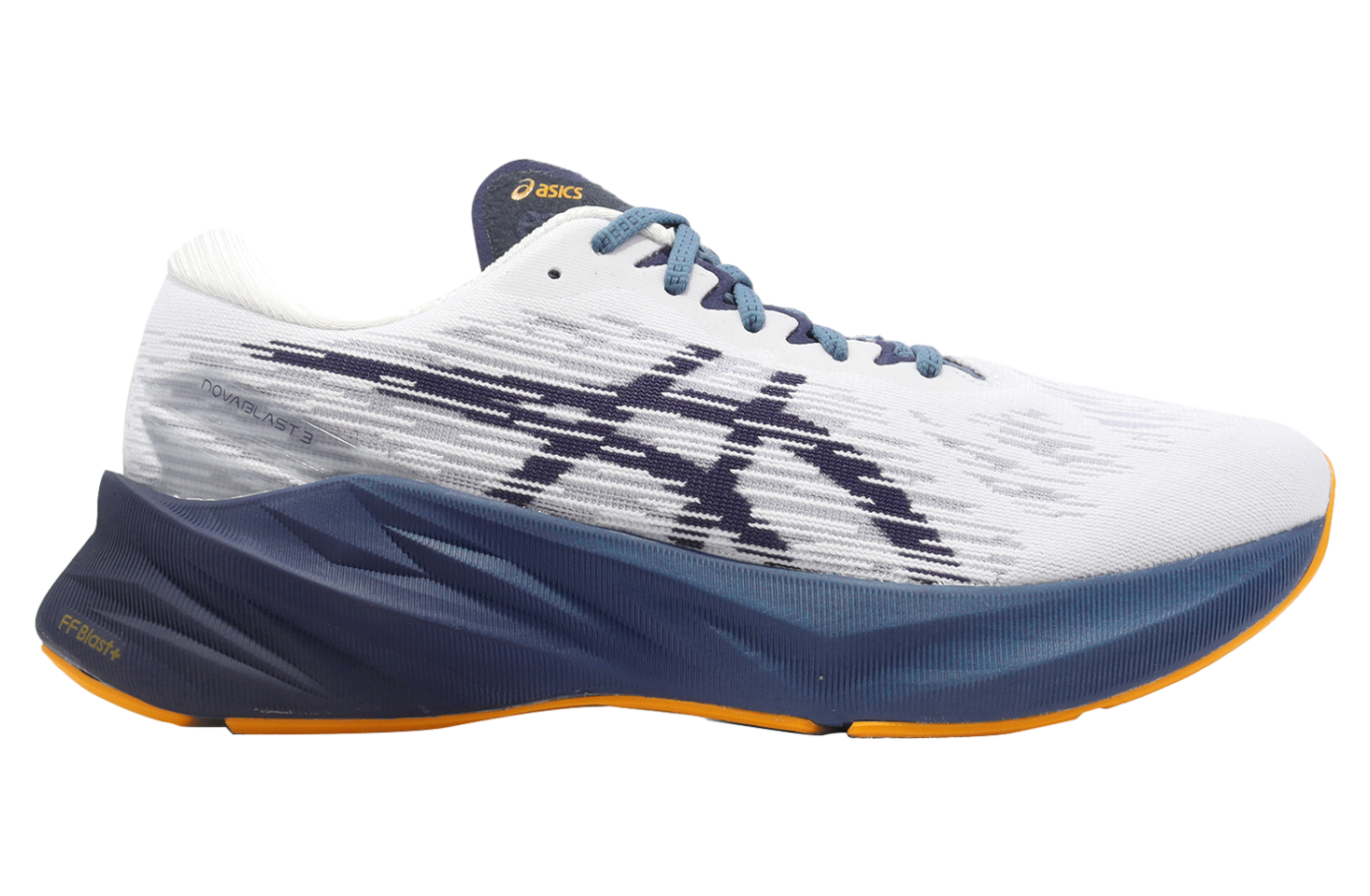 Asics Novablast 3 White / Deep Ocean - Aug 2022