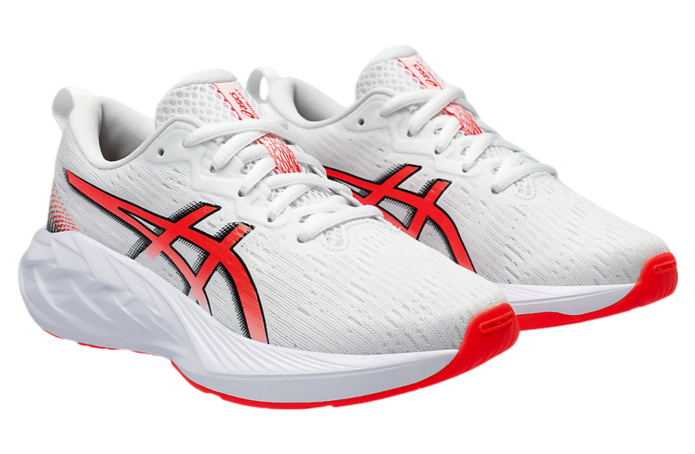 Asics Novablast 4 GS White / Sunrise Red