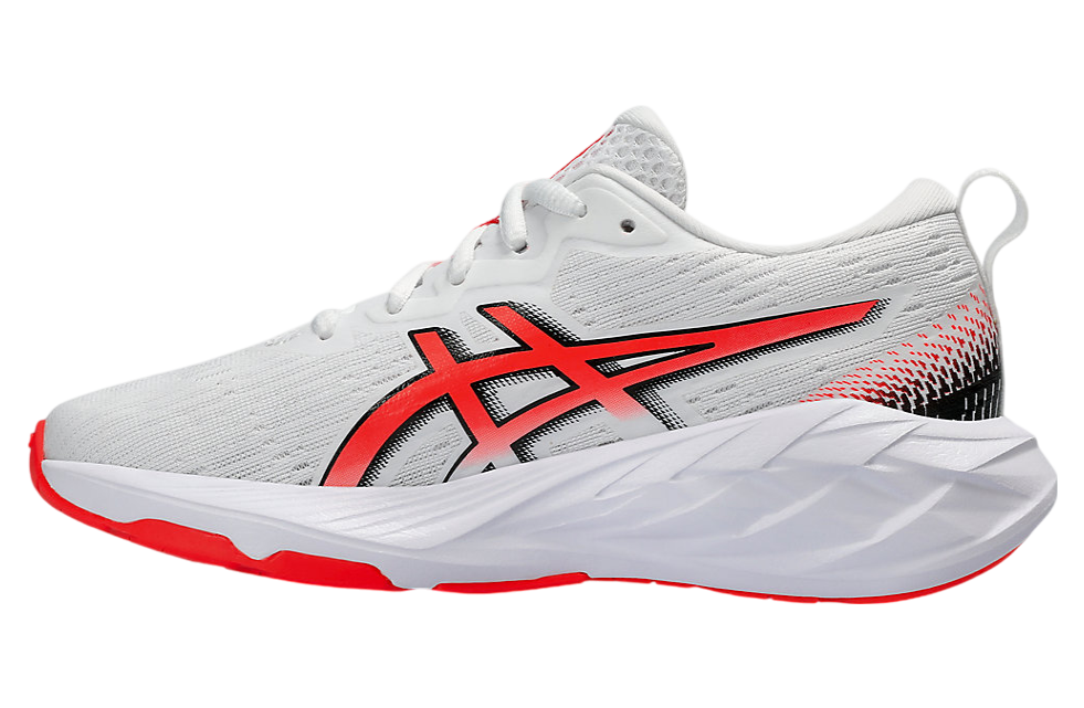 Asics Novablast 4 GS White / Sunrise Red