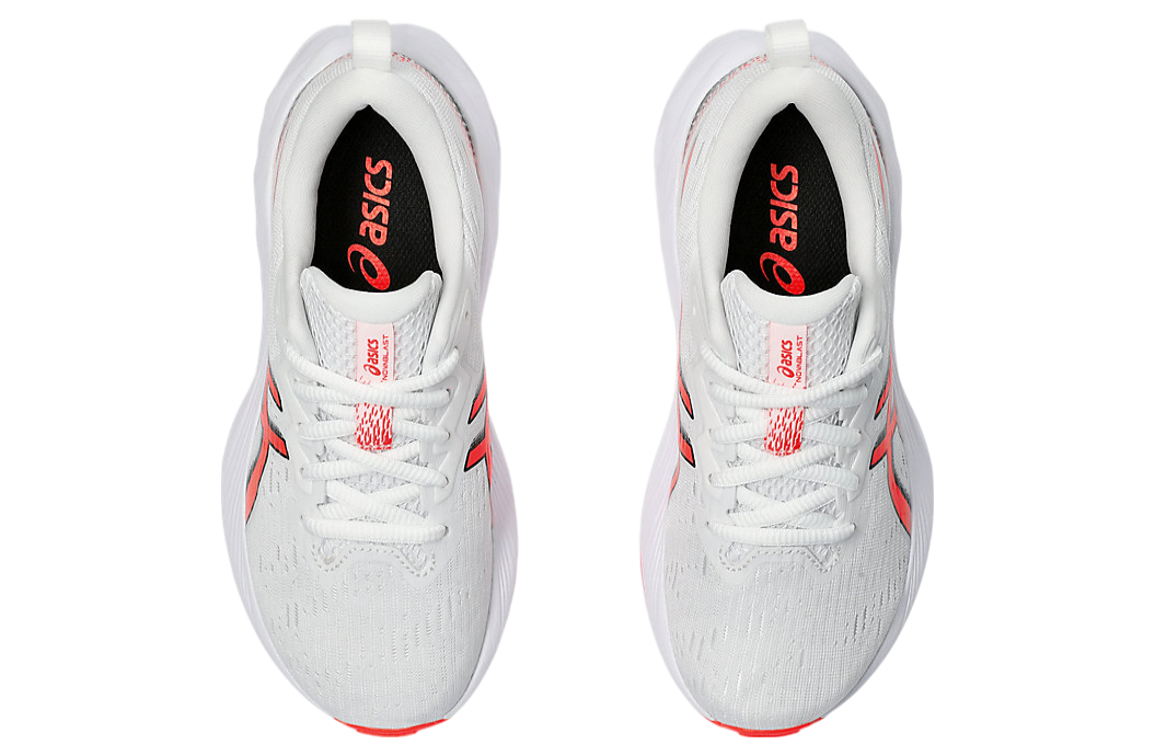 Asics Novablast 4 GS White / Sunrise Red