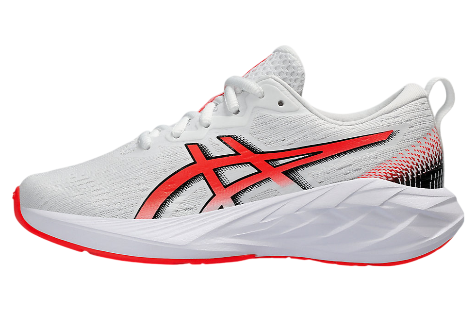 Asics Novablast 4 GS White / Sunrise Red