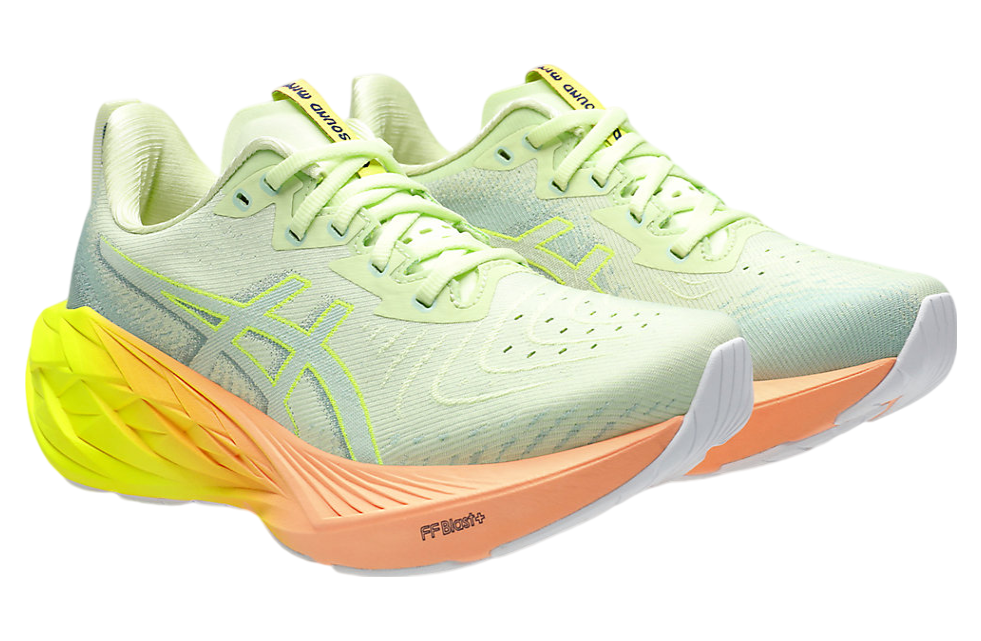 Asics Novablast 4 Paris WMNS Cool Matcha / Safety Yellow