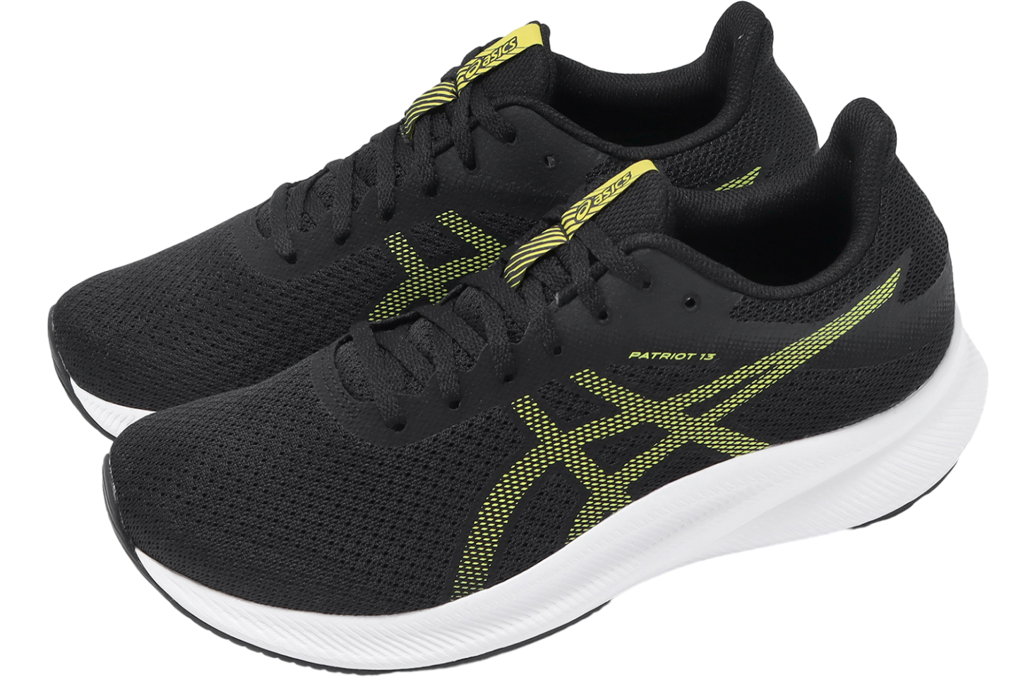 Asics Patriot 13 2E Wide Black / Bright Yellow