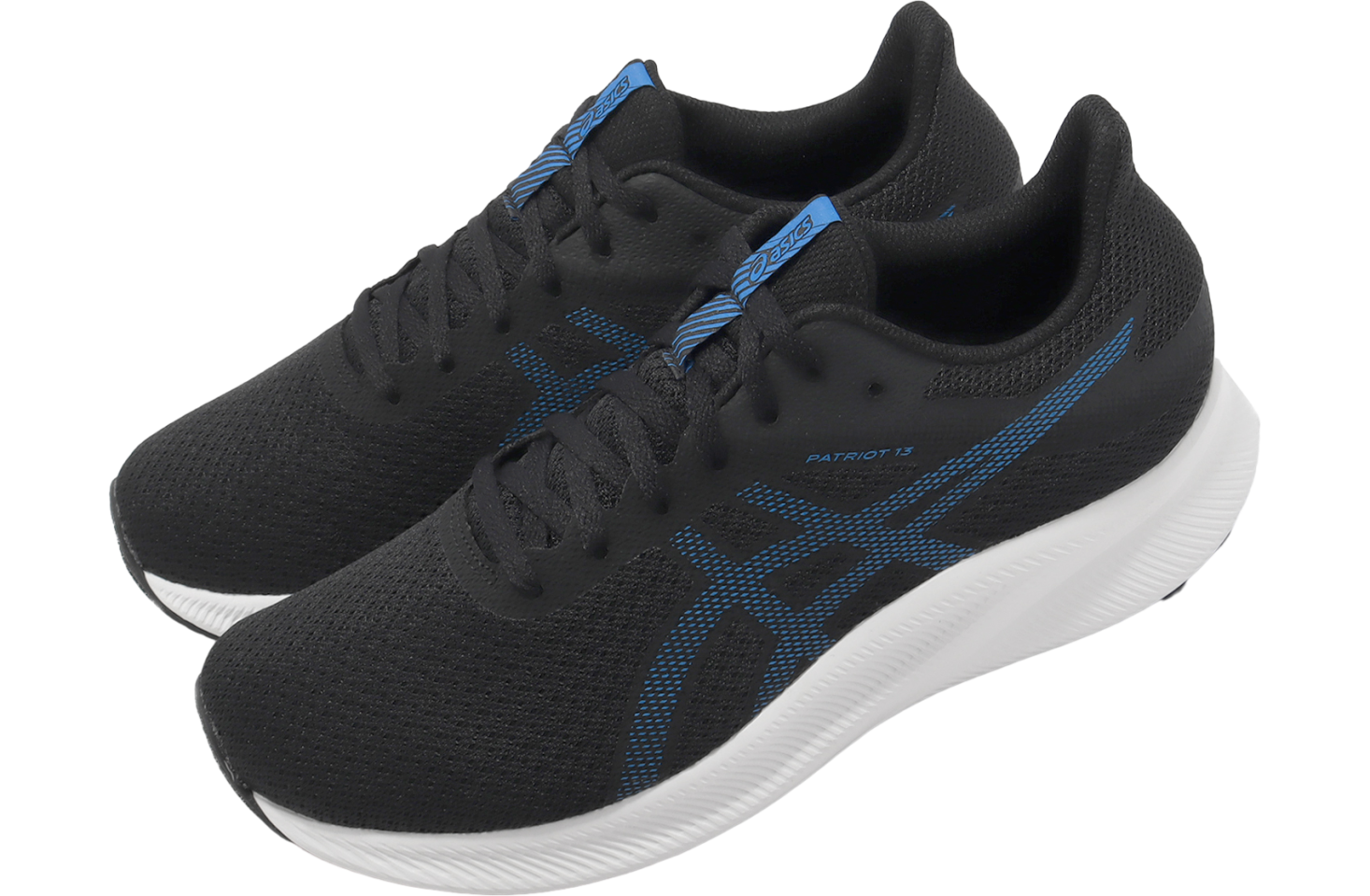 Asics Patriot 13 2E Wide Black / Electric Blue