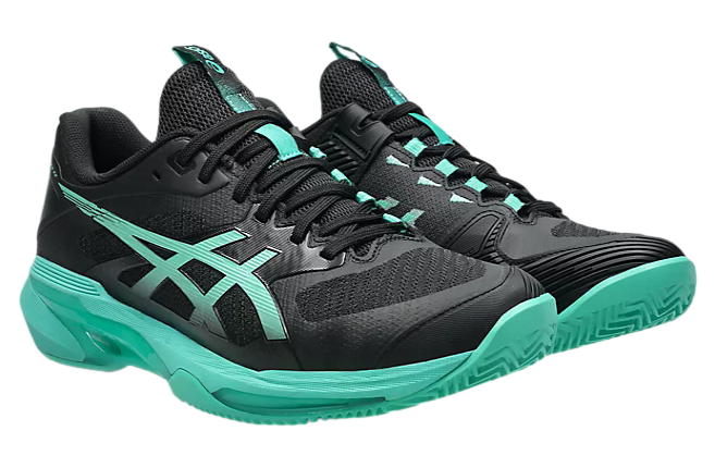 Asics Solution Speed FF 4 Clay Black / Aurora Green / Green