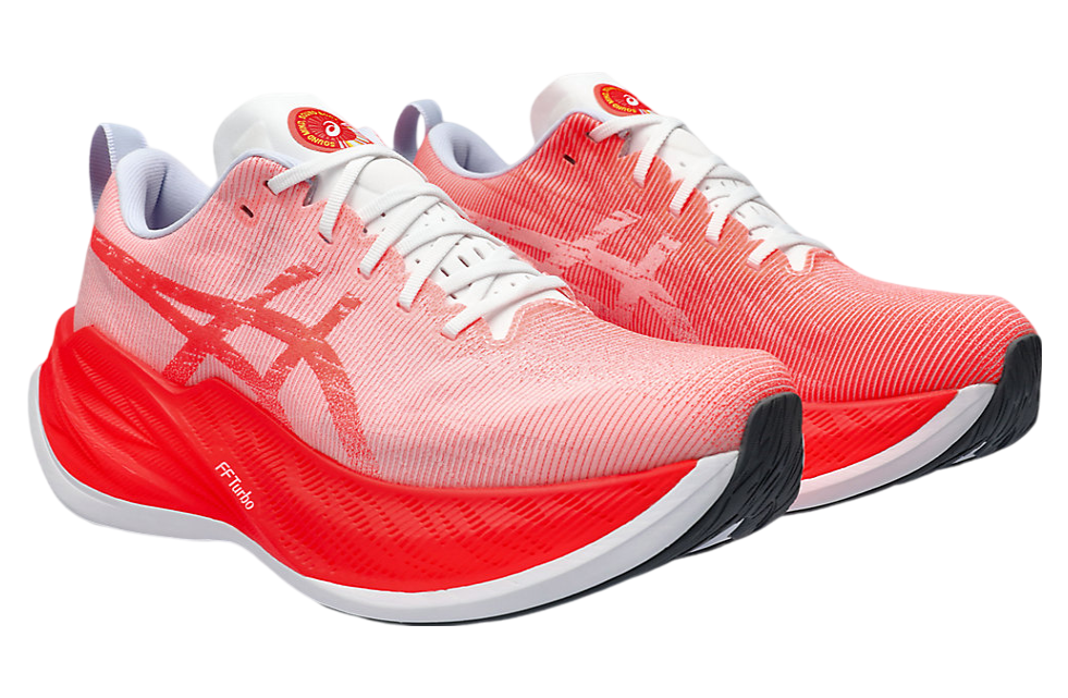 Asics Superblast White / Sunrise Red