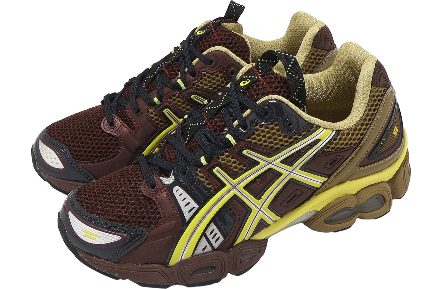 ★人気★ Asics UB3-S Gel-Nimbus 9 Rum Rasin UB3-S GEL-NIMBUS 9 | Men | Rum Raisin/Green Sheen | Men's