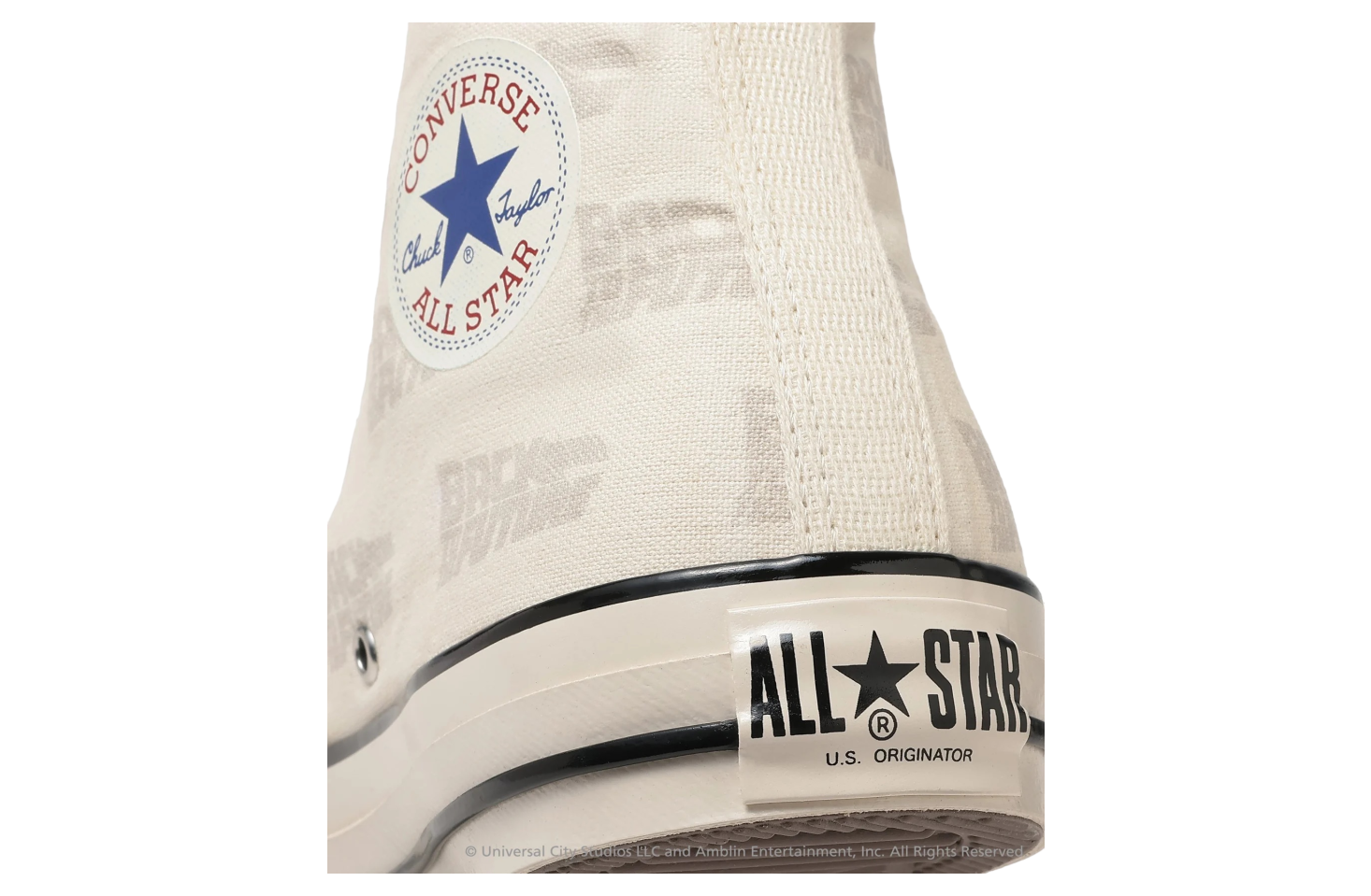 Back To The Future X Converse All Star Us Lg Hi White