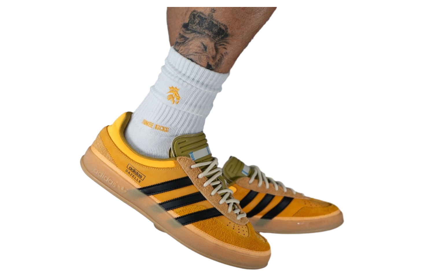 Bad Bunny X Adidas Gazelle Indoor Solar Gold / Core Black