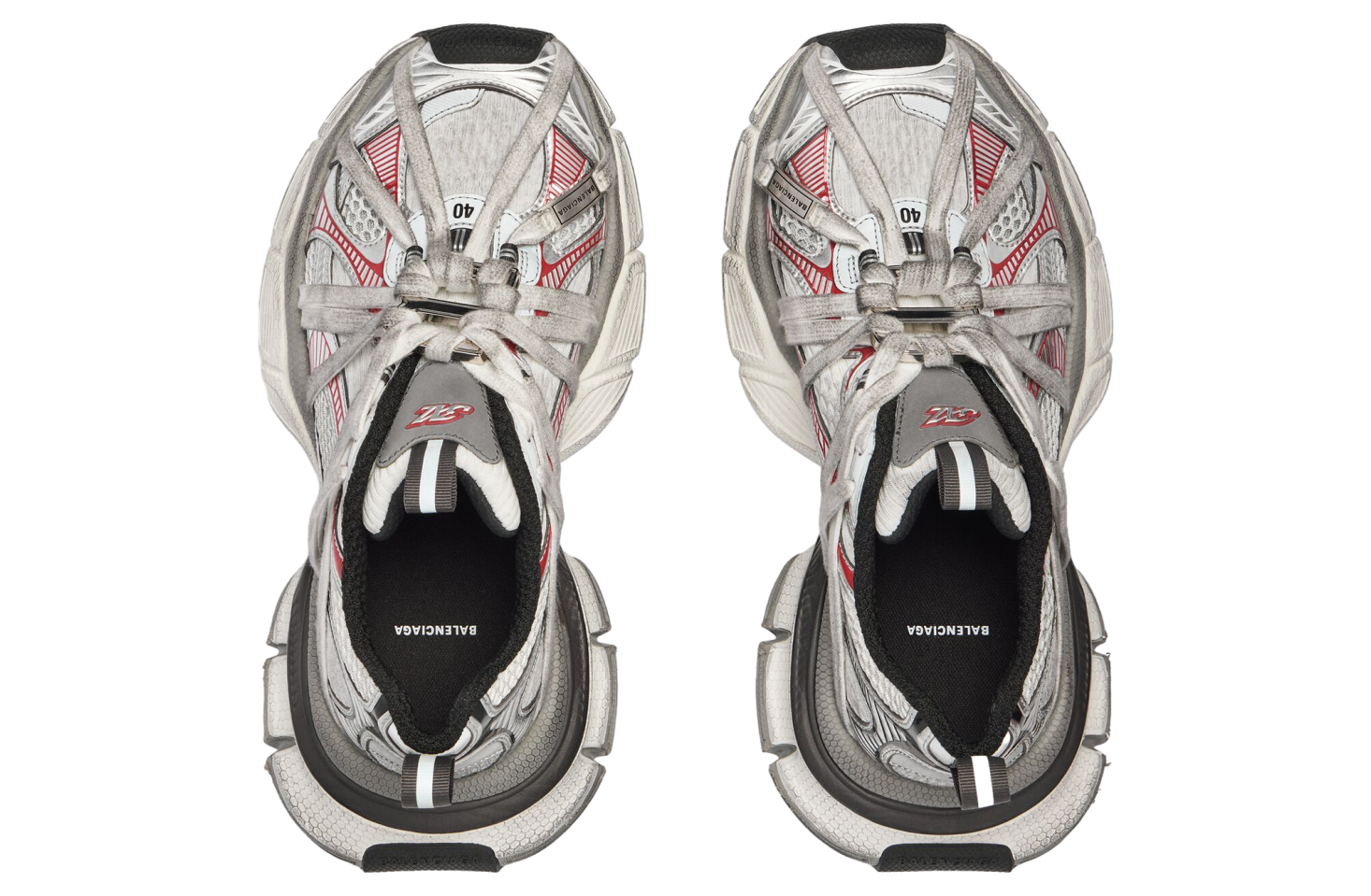 Balenciaga 3xl Extreme Laces B Grey / Silver - Mar 2026