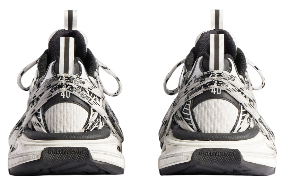 Balenciaga 3xl Extreme Laces Logo White / Black - Sep 2025