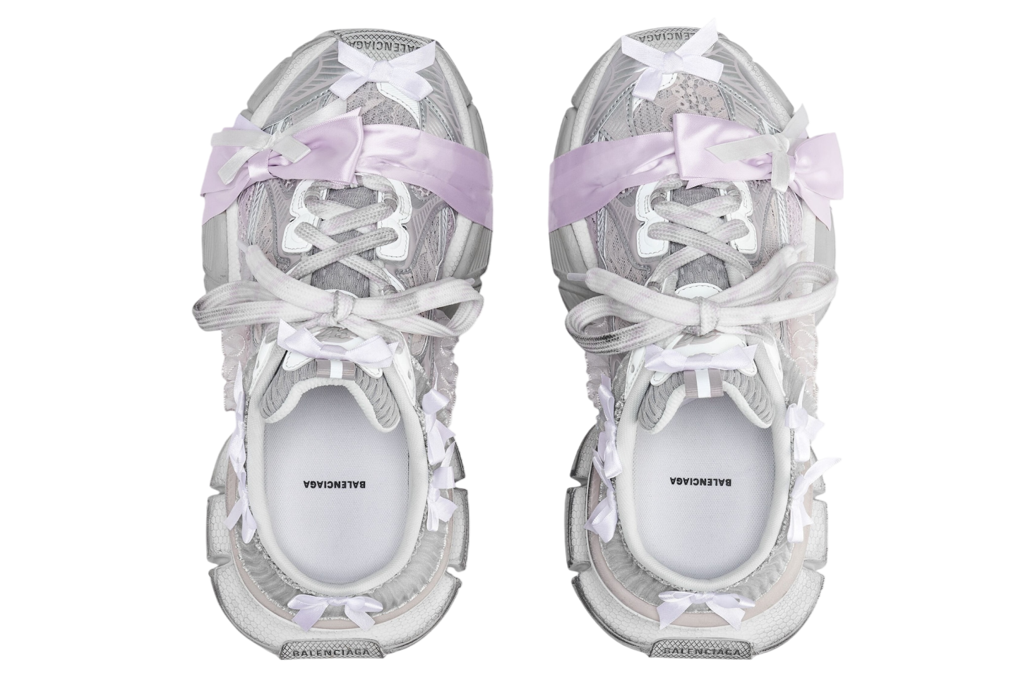 Balenciaga 3xl Lace Mule WMNS White / Light Pink - Apr 2025