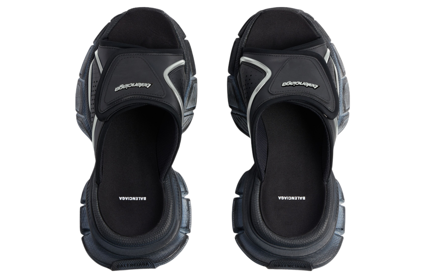 Balenciaga 3xl Slide Sandal Black