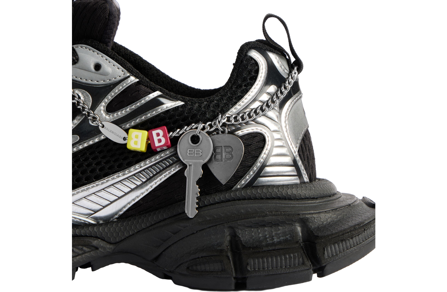 Balenciaga 3xl With Charms Black / Silver