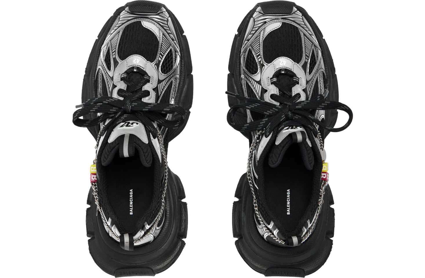 Balenciaga 3xl With Charms Black / Silver