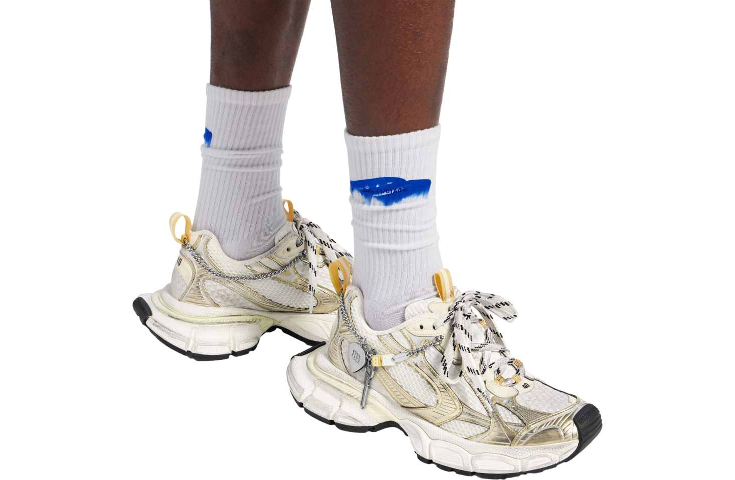 Balenciaga 3xl With Charms White / Yellow