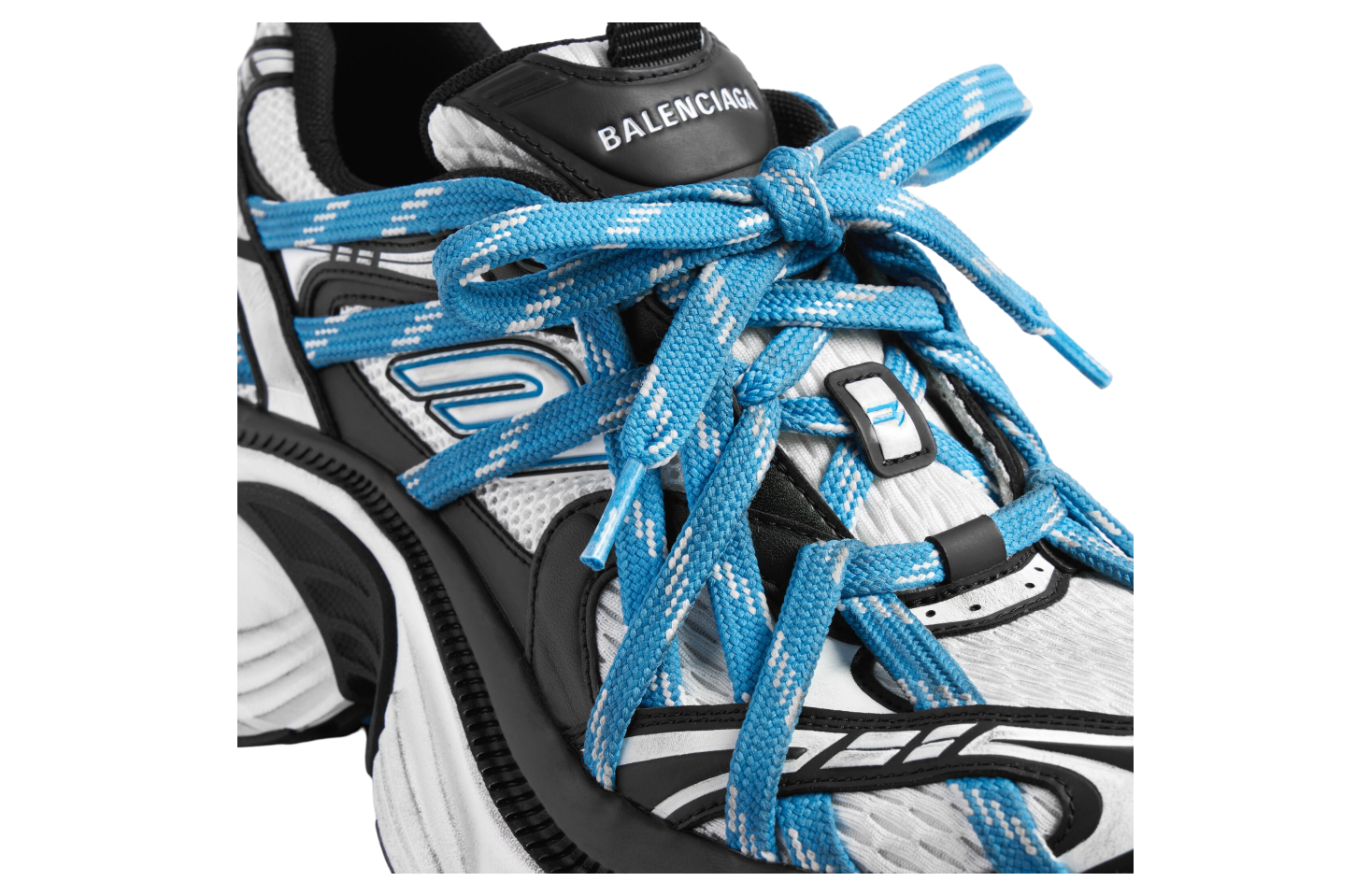 Balenciaga 6xl Extreme Laces White / Blue