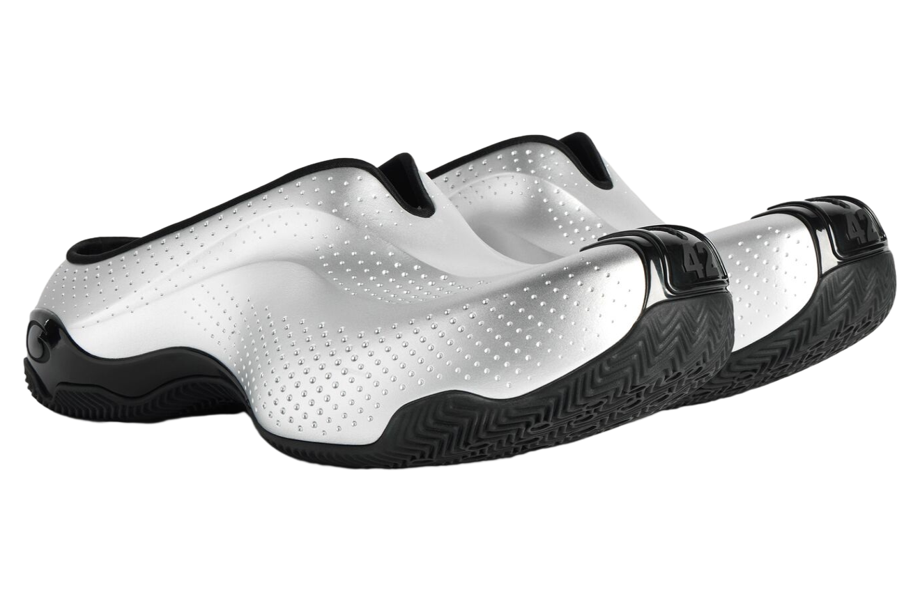 Balenciaga Basketball Mule Silver / Black