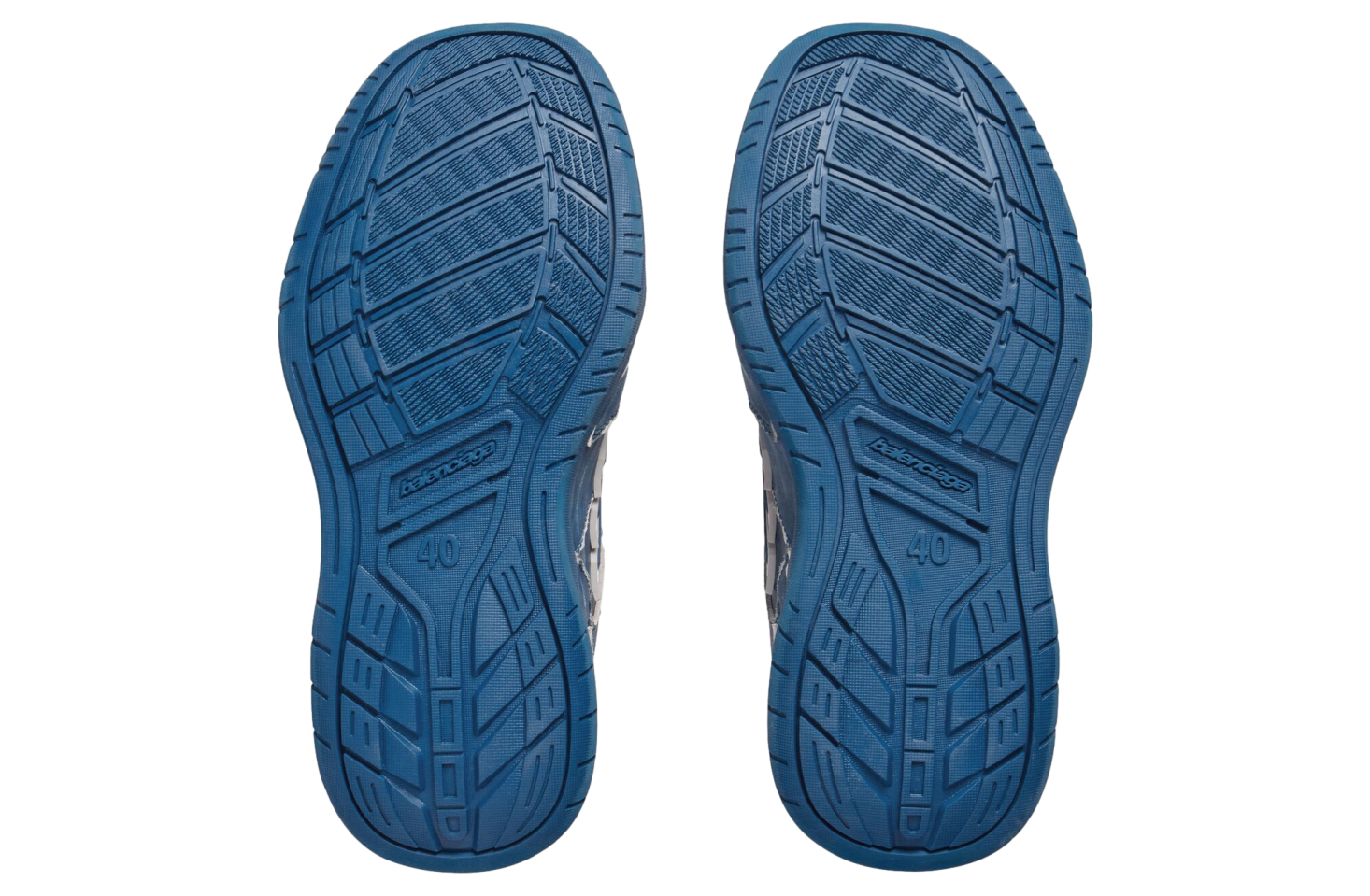 Balenciaga Hamptons Medium Worn-Out Navy / Taupe