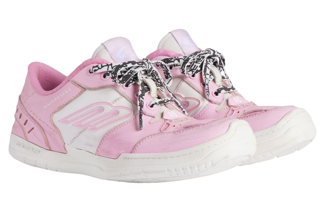 Balenciaga Hamptons Medium Worn-Out WMNS Pink / White