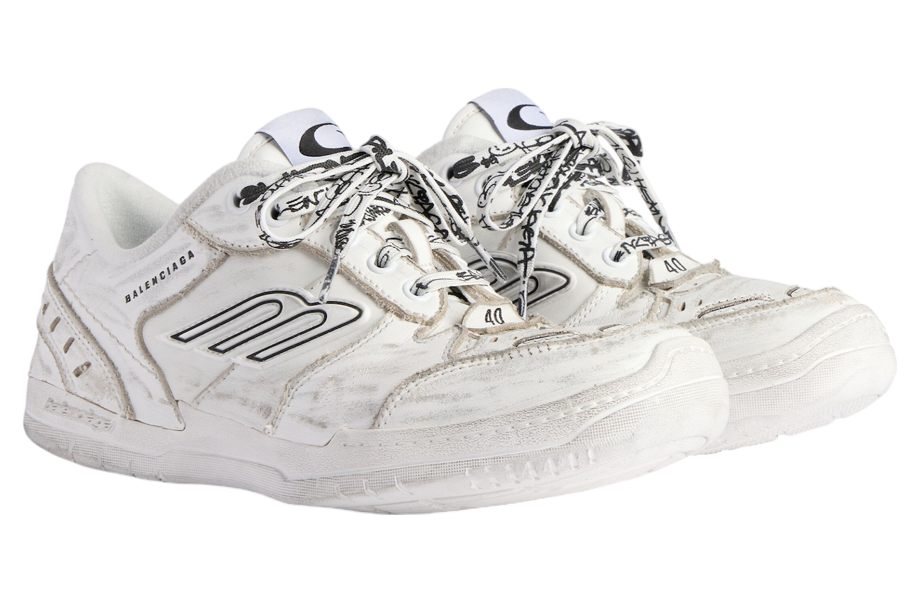 送料込+BALENCIAGA+Hamptons ミディアム Worn-out スニーカー balenciaga-hamptons-medium-
