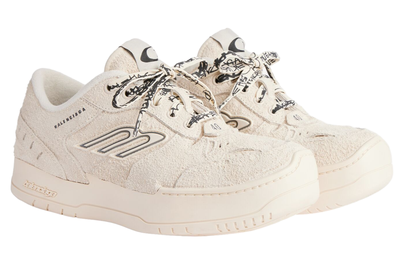 Balenciaga Hamptons Suede Platform WMNS Beige / Black