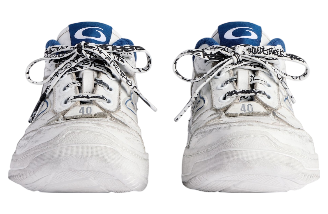 【BALENCIAGA】Hamptons Worn-out Sneaker スニーカー ホワイト の ウィメンズ Hamptons ミディアム Worn-Out