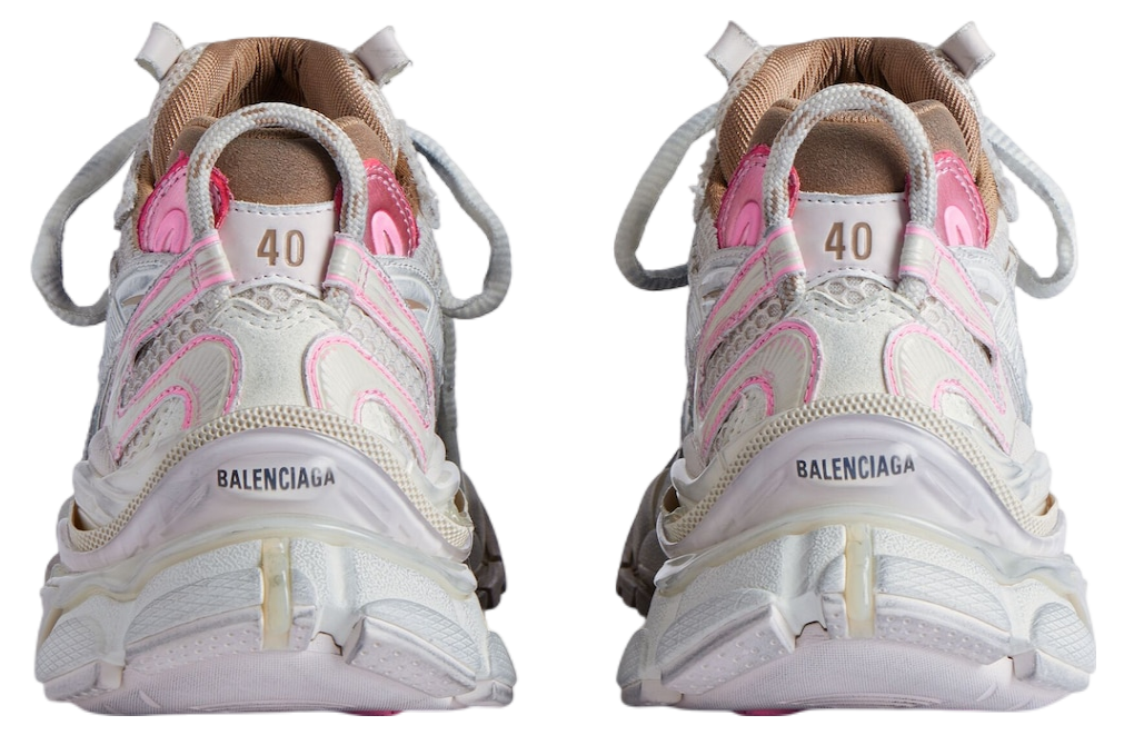 【関税&送料込】Balenciaga Sneaker Runner White Taupe Pink Balenciaga Runner 2.0 WMNS Taupe / Pink - Jan 2025