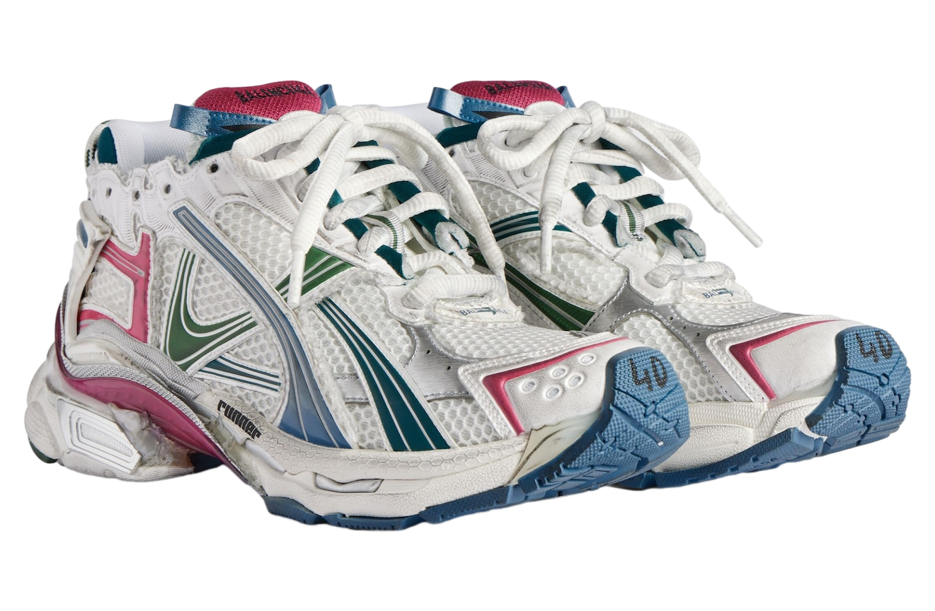 Balenciaga Runner White / Dark Green