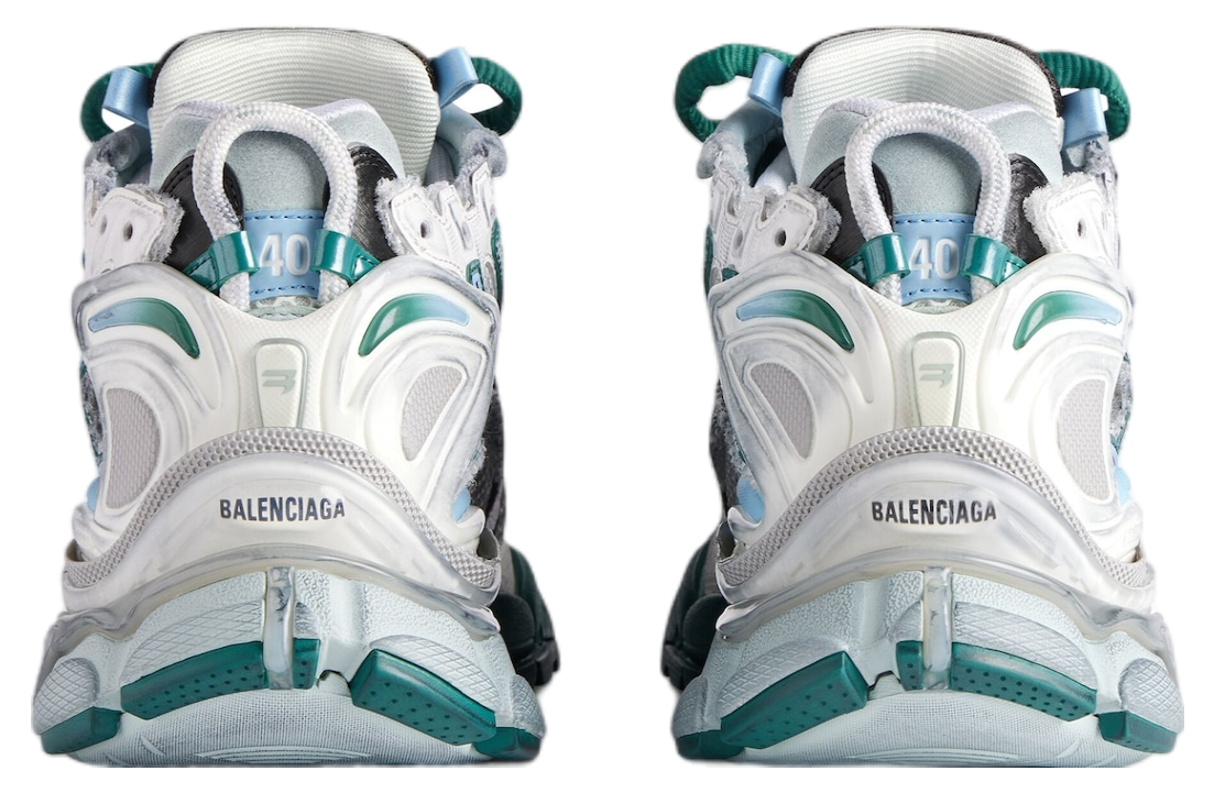 Balenciaga Runner White / Green / Blue