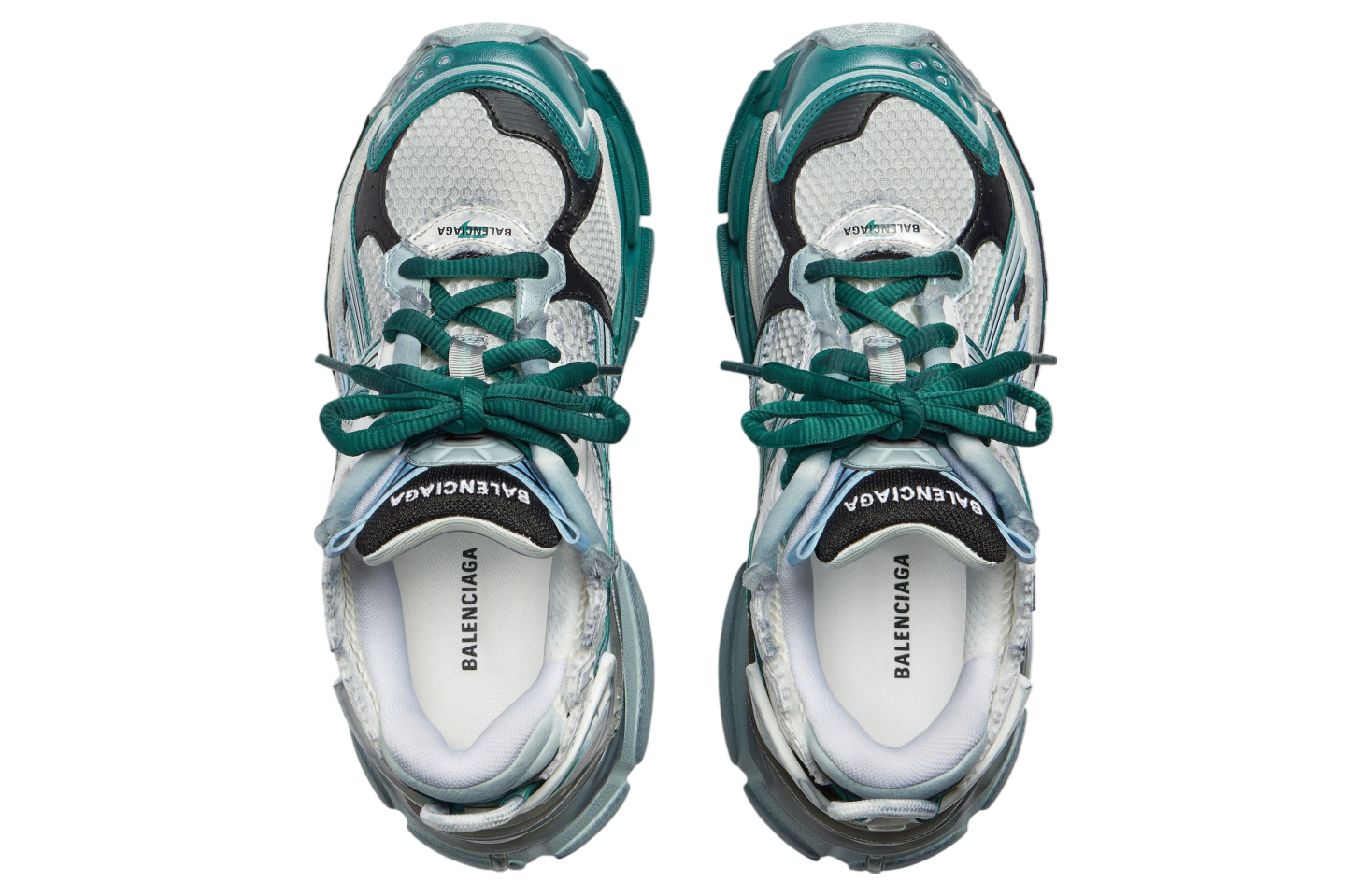 Balenciaga Runner White / Green / Blue