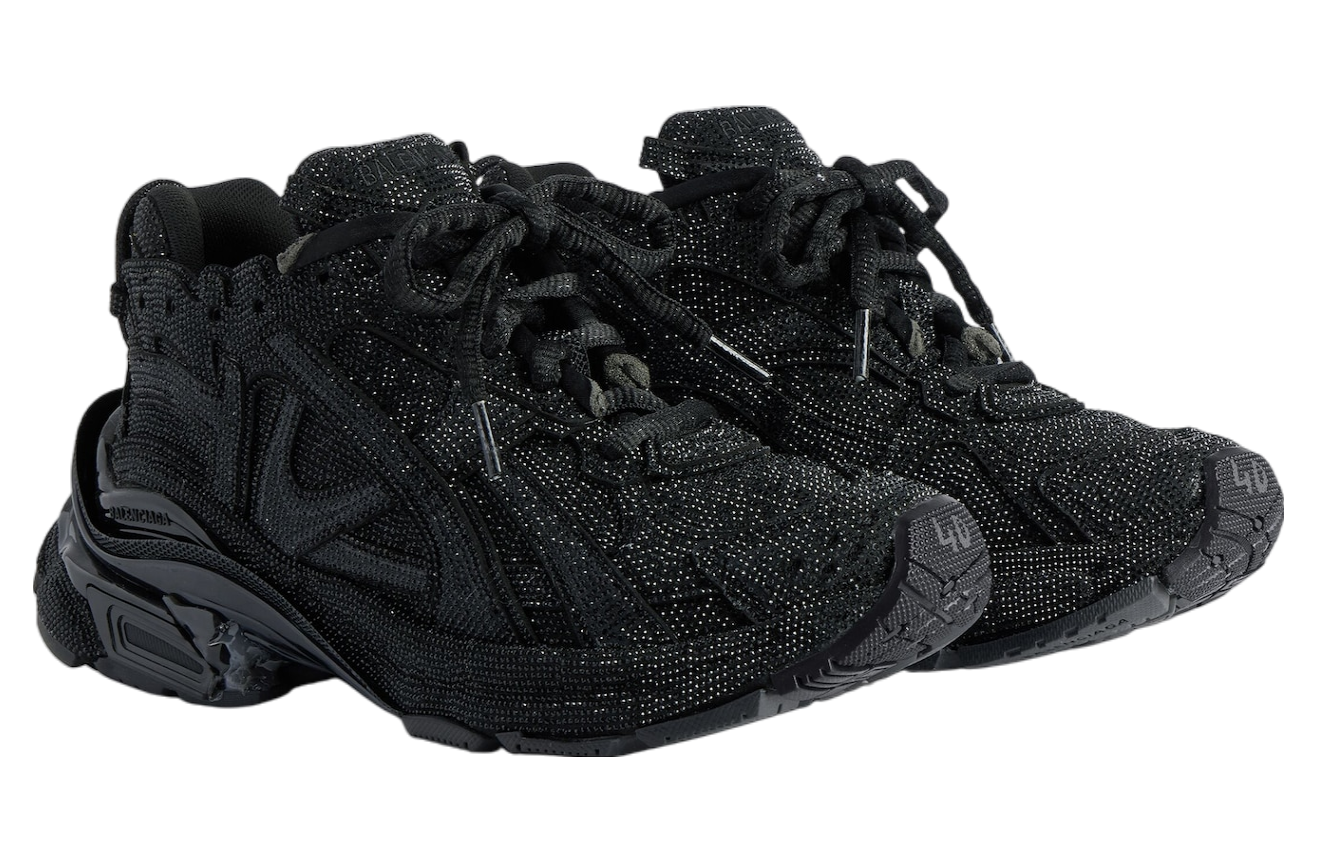 Balenciaga Runner With Rhinestones Black - May 2025