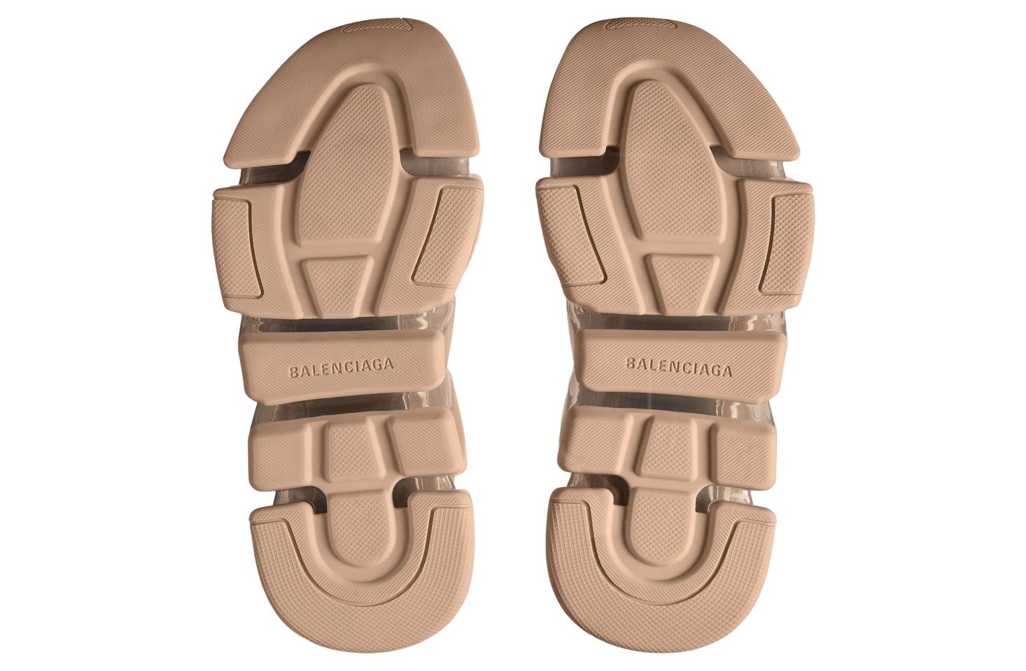 Balenciaga Speed 2.0 Full Clear Sole Recycled Knit Beige