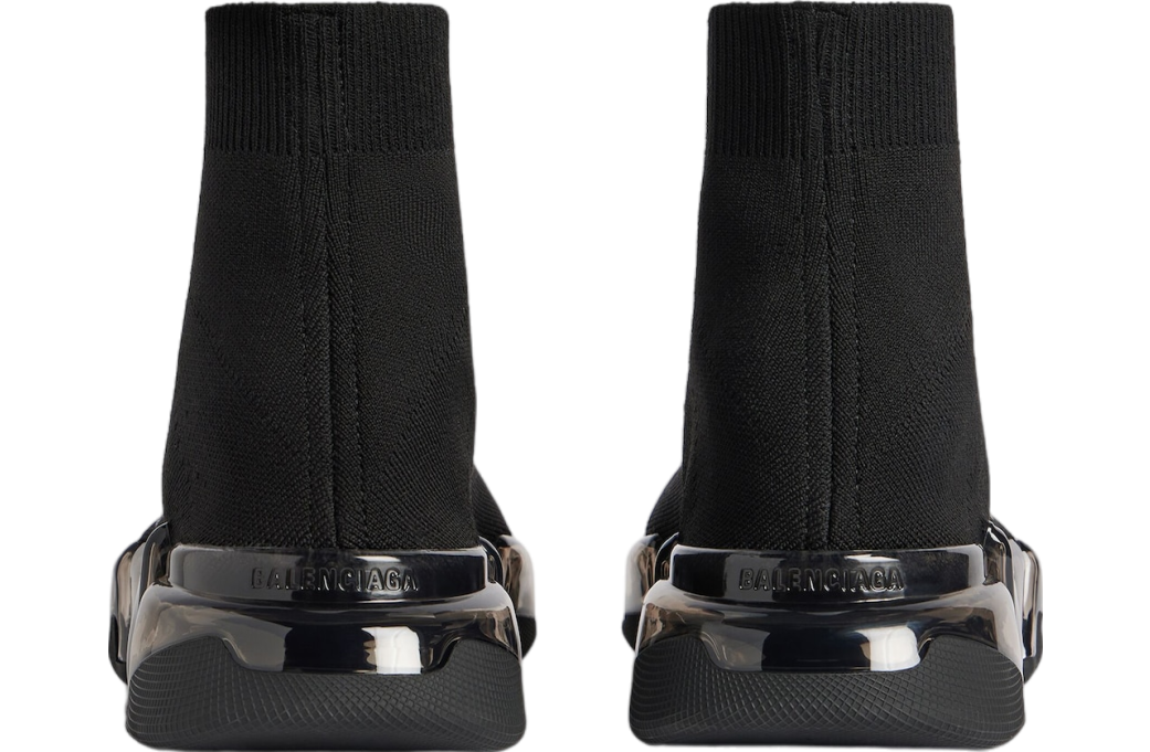 Balenciaga Speed 2.0 Full Clear Sole Recycled Knit Black