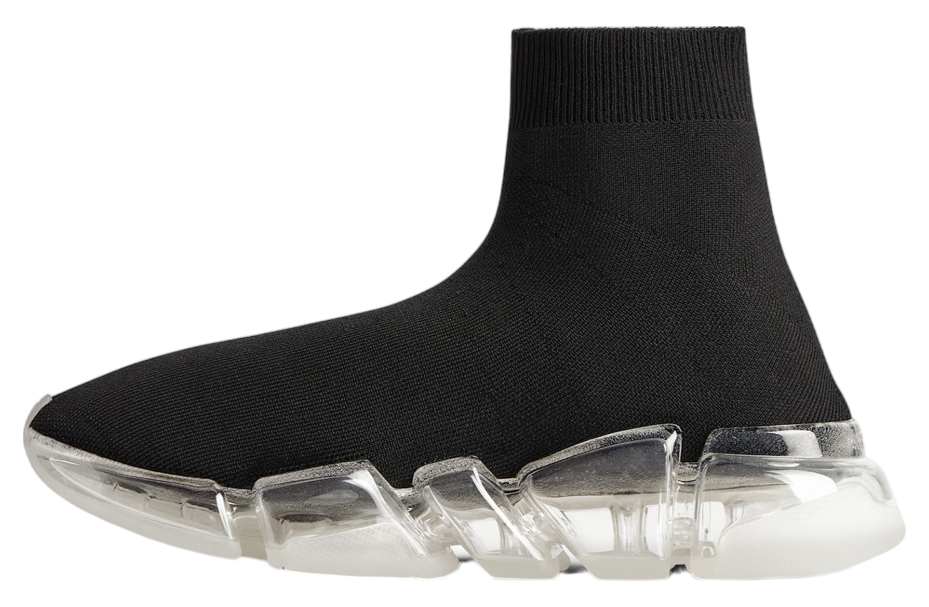 Balenciaga Speed 2.0 Full Clear Sole Recycled Knit Black / Clear