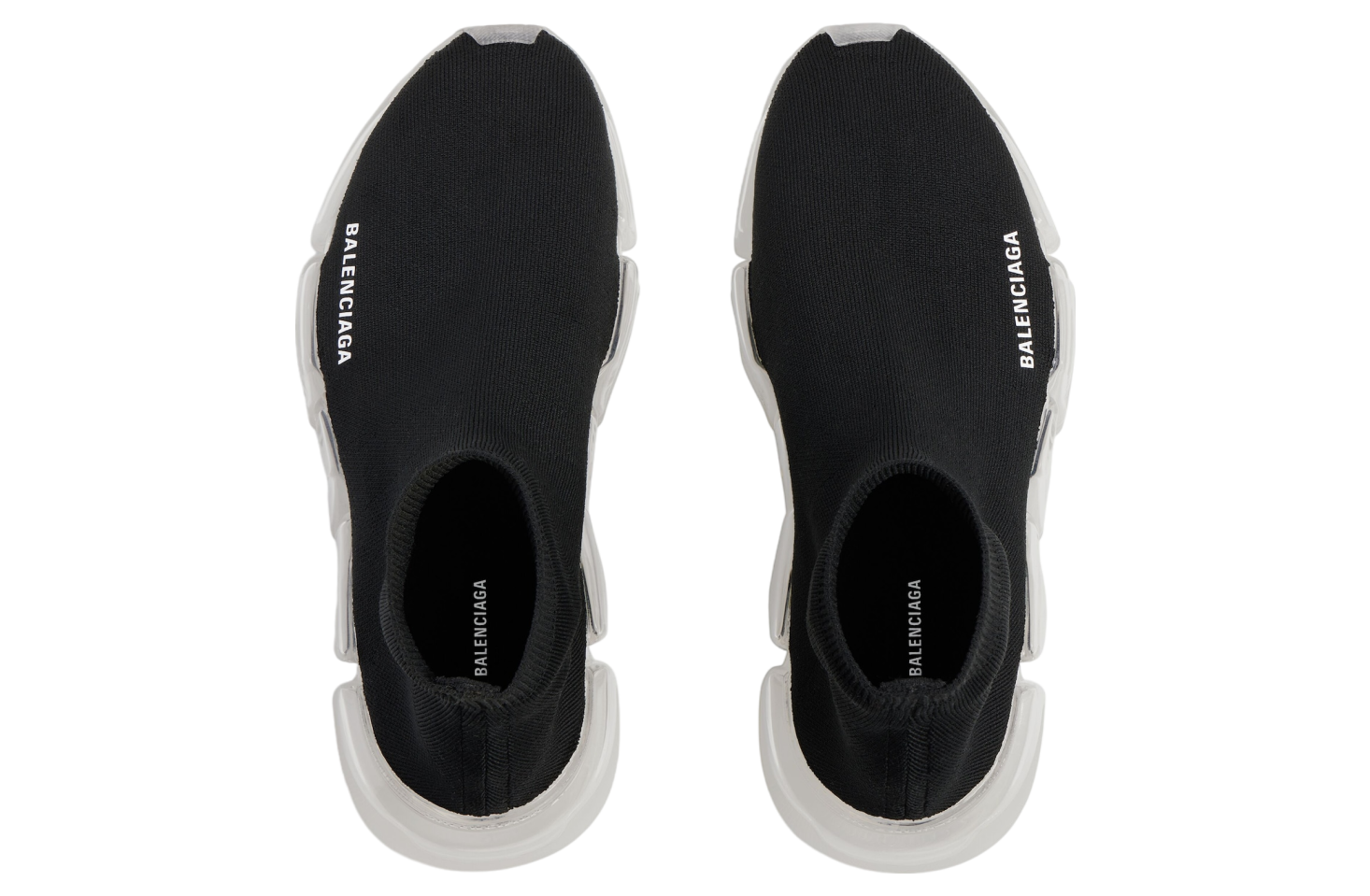 Balenciaga Speed 2.0 Full Clear Sole Recycled Knit Black / Clear