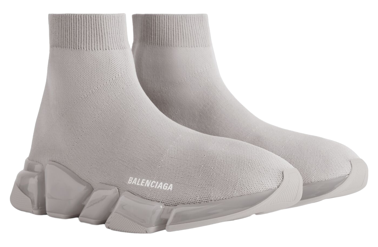 Balenciaga Speed 2.0 Full Clear Sole Recycled Knit Grey