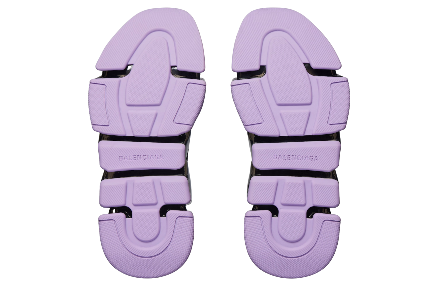 Balenciaga Speed 2.0 Full Clear Sole Recycled Knit WMNS Black / Lilac