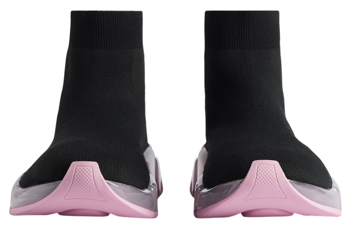 Balenciaga Speed 2.0 Full Clear Sole Recycled Knit WMNS Black / Rose