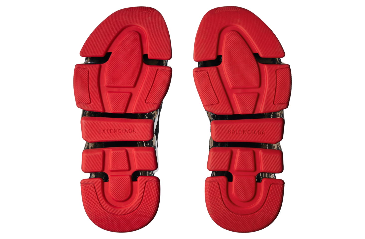 Balenciaga Speed 2.0 Lace-Up Recycled Knit Black / Red