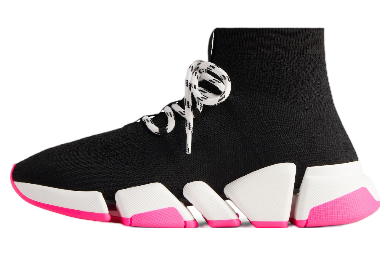 Balenciaga Speed 2.0 Lace-Up Recycled Knit WMNS Black / Pink