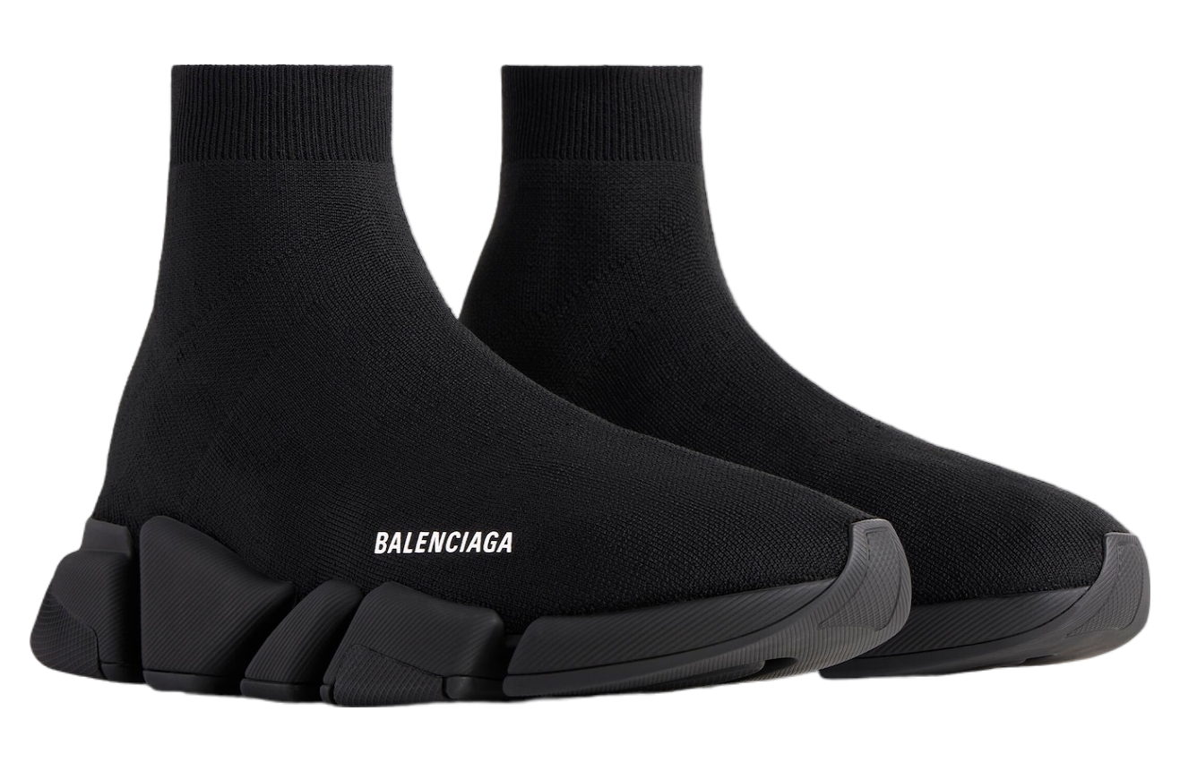 Balenciaga Speed 2.0 Monocolor Recycled Knit Black