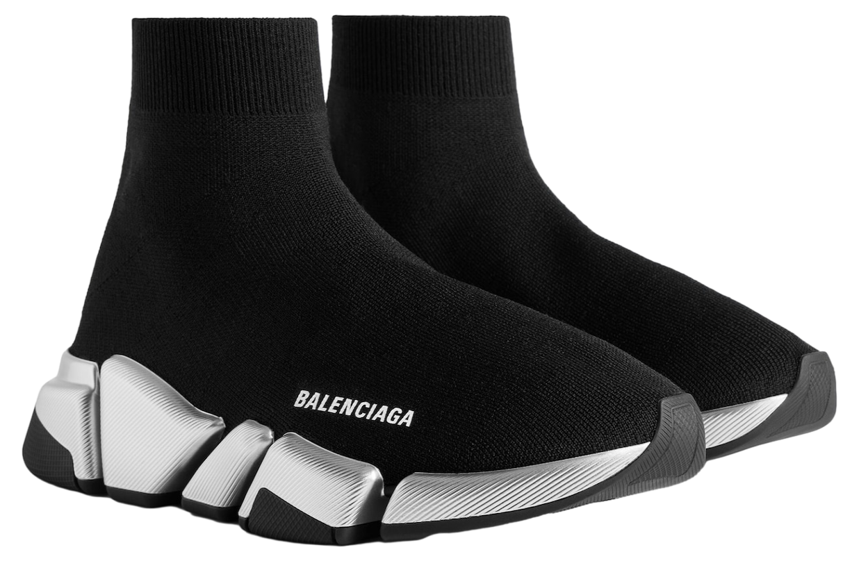 Balenciaga Speed 2.0 Recycled Knit Black / Silver