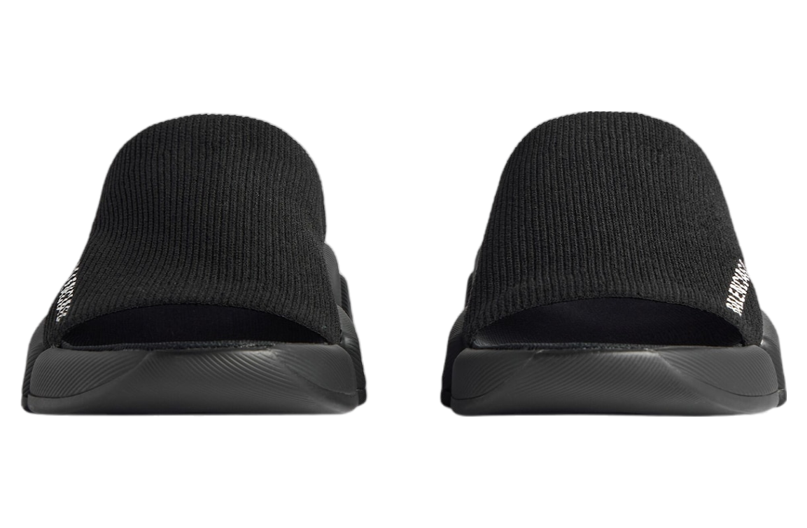 Balenciaga Speed 2.0 Recycled Knit Slide Sandal WMNS Black