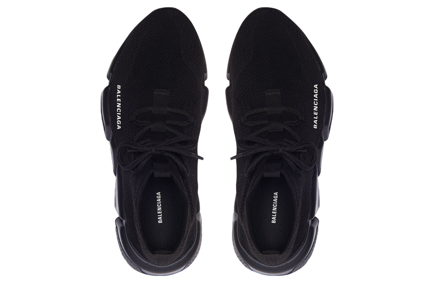 Balenciaga Speed Lace-Up Recycled Knit Black