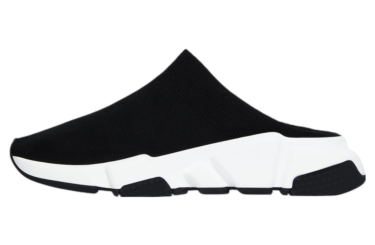 Balenciaga Speed Recycled Knit Mule WMNS Black / White