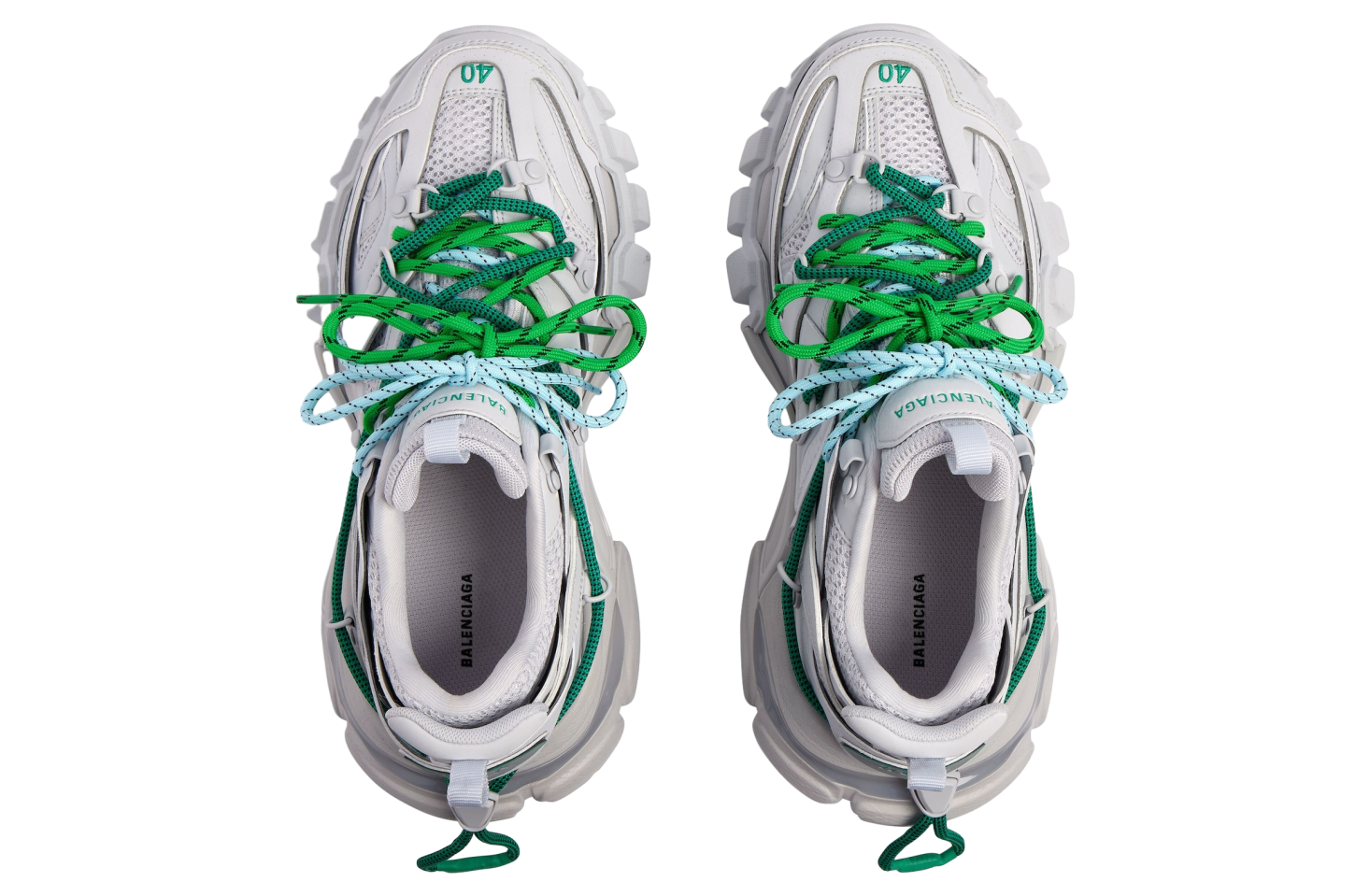 Balenciaga Track Trail Laces Grey / Green - Oct 2025