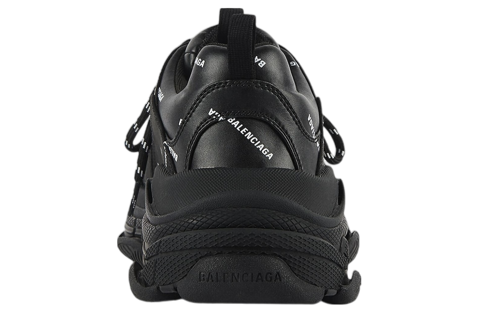 Balenciaga Triple S Allover Logo Black